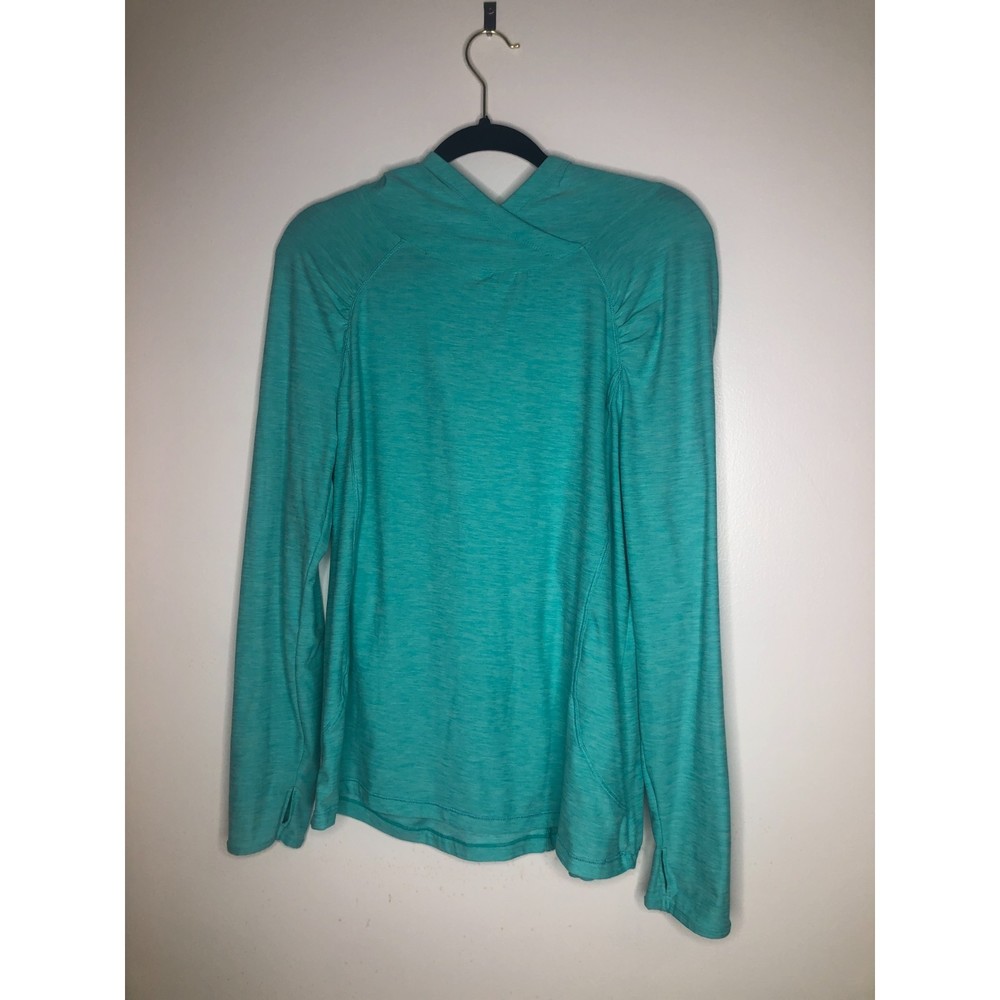 Danskin Hooded Teal Workout Top Size L Very soft